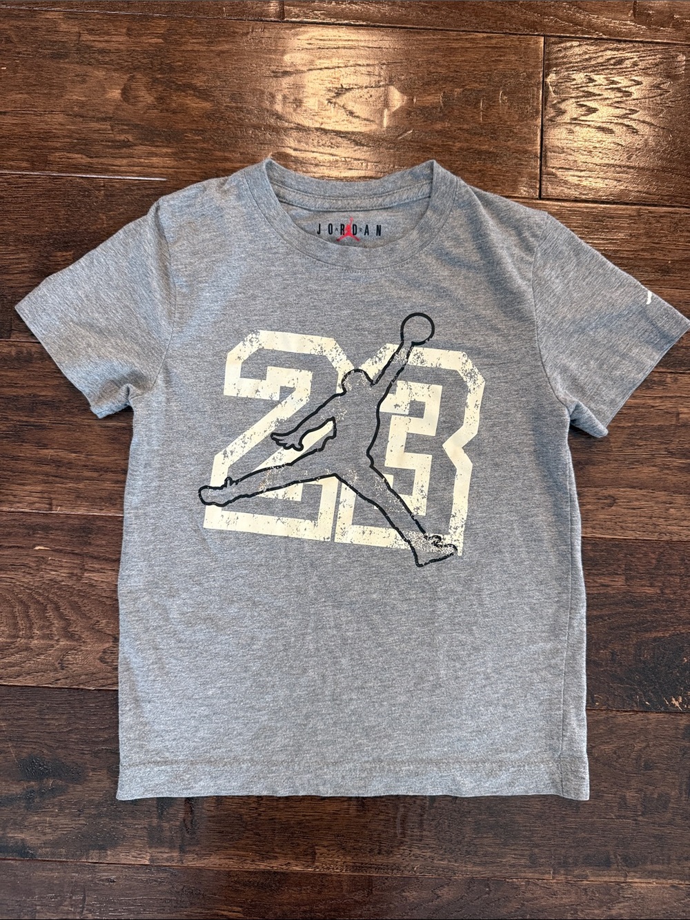 Jordan Gray Kids' 23 Jumpman Graphic Tee